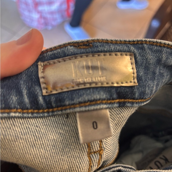 Kut from the Kloth Charlize High Rise Cigarette Leg Raw Hem - Picture 9 of 9